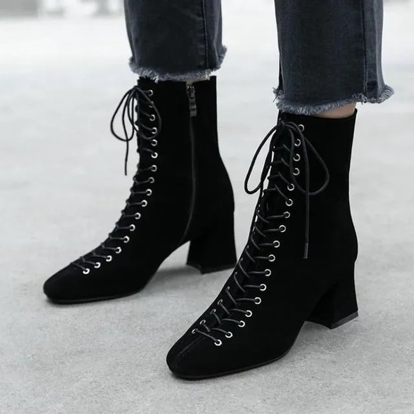 By FAR Becca boots in black suede - Picture 2 of 11